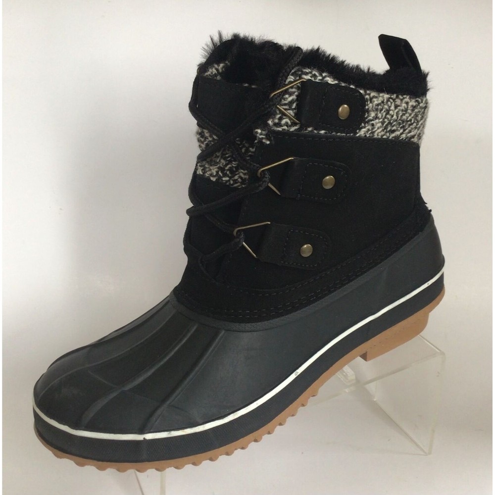 NEW KHOMBU Women's Keri Faux Fur-Lined Duck Boots (Size 7) - Picture 5 of 11